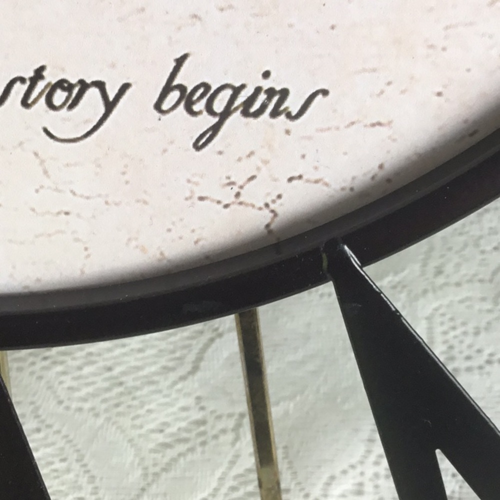Rustic Metal Wall Clock New w/ 3 tiny defects - Picture 13 of 16